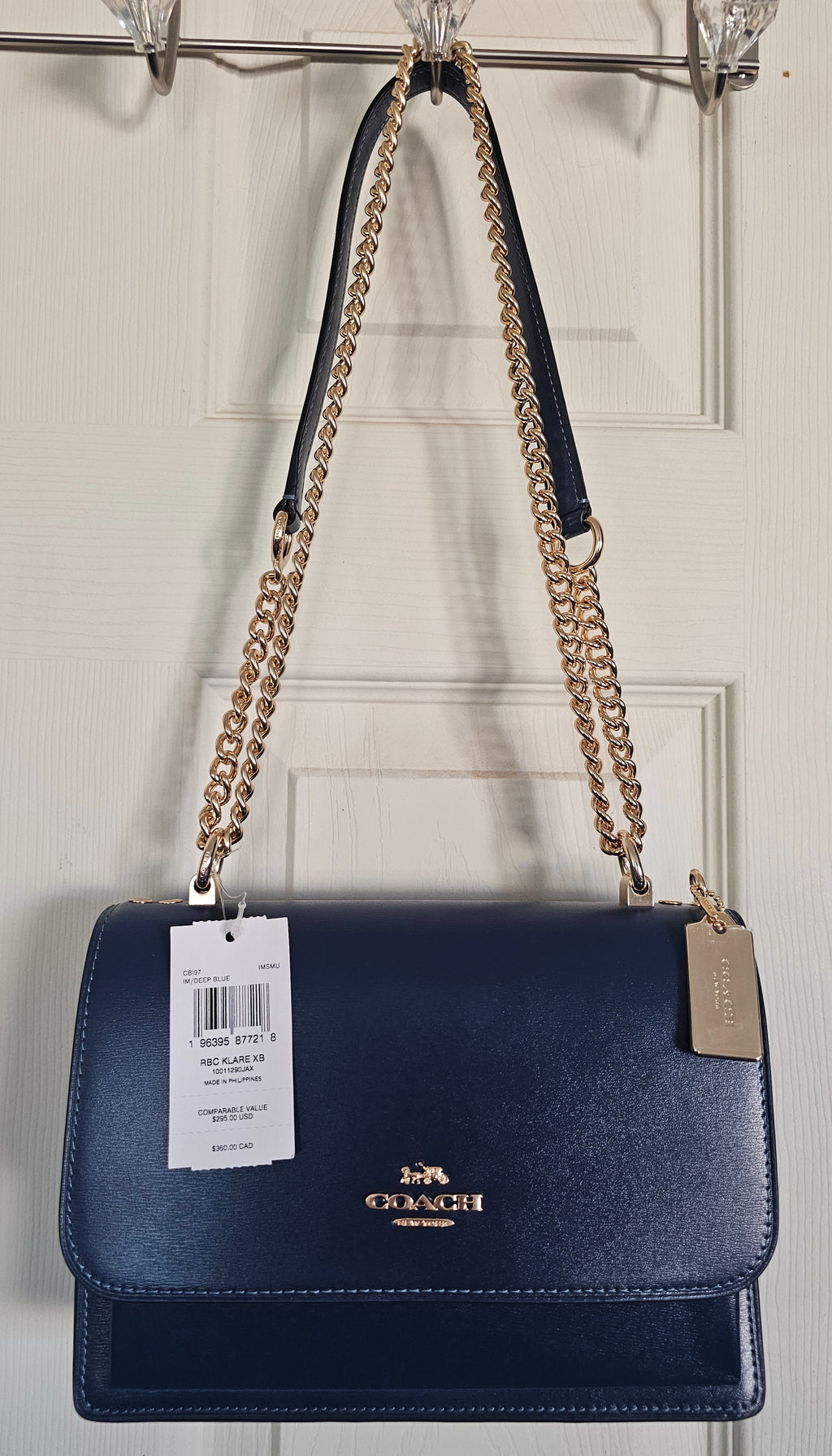 Coach NWT Deep Blue Klare Crossbody