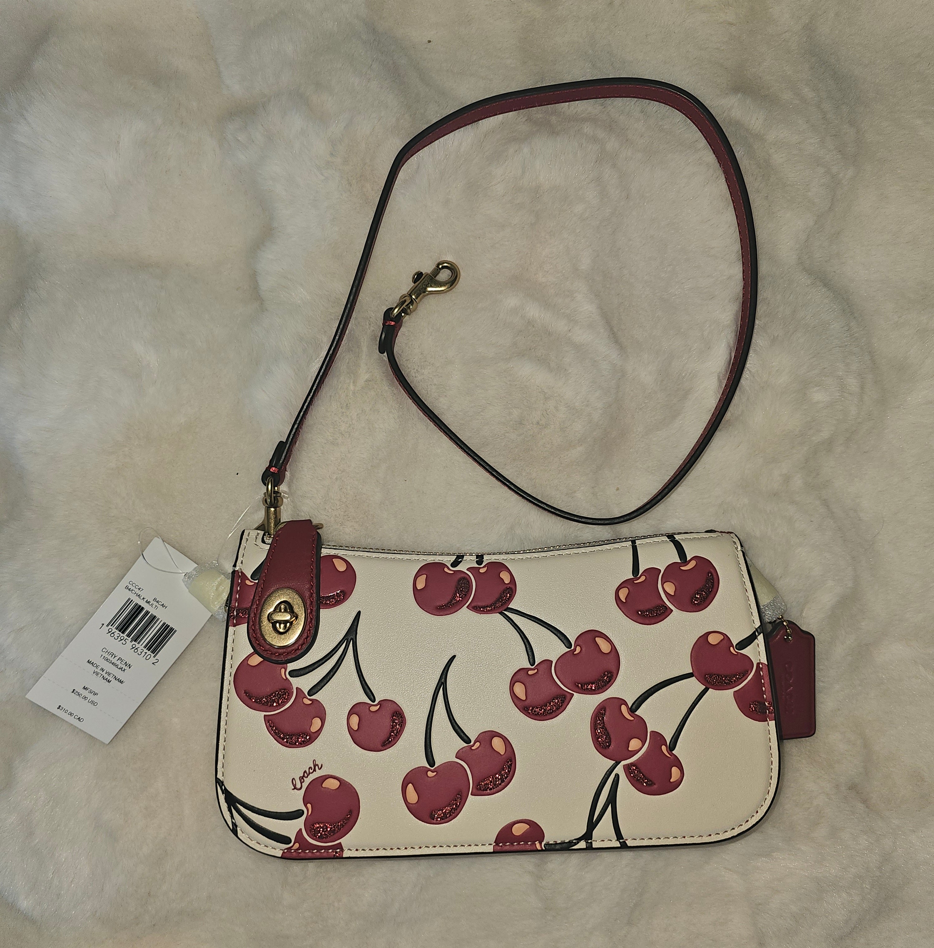 Coach NWT Cherry Print Penn Bag