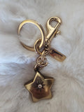 New Coach Gold Star Bag Charm