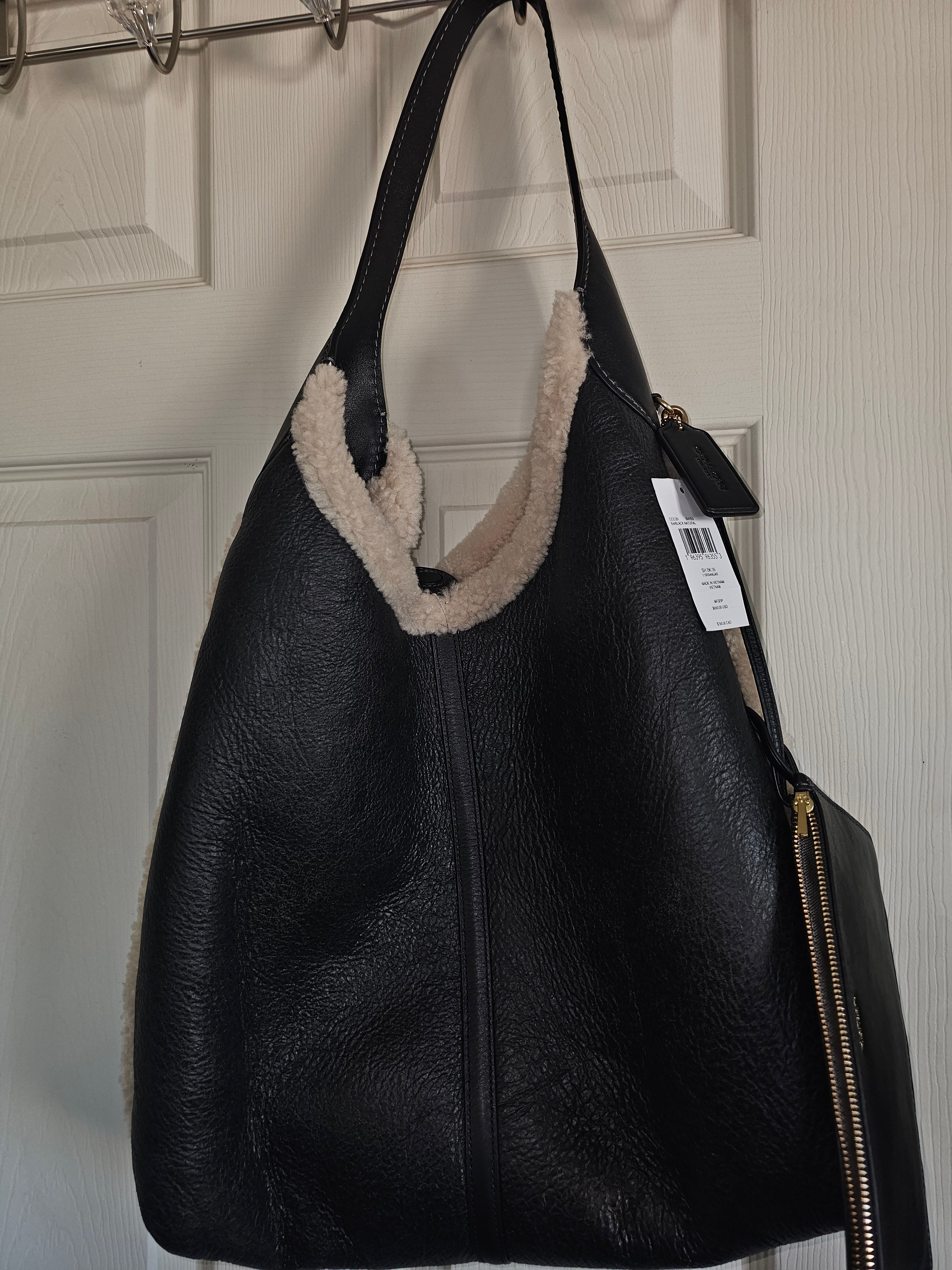Coach NWT Brooklyn 39 With Shearling and a Wristlet