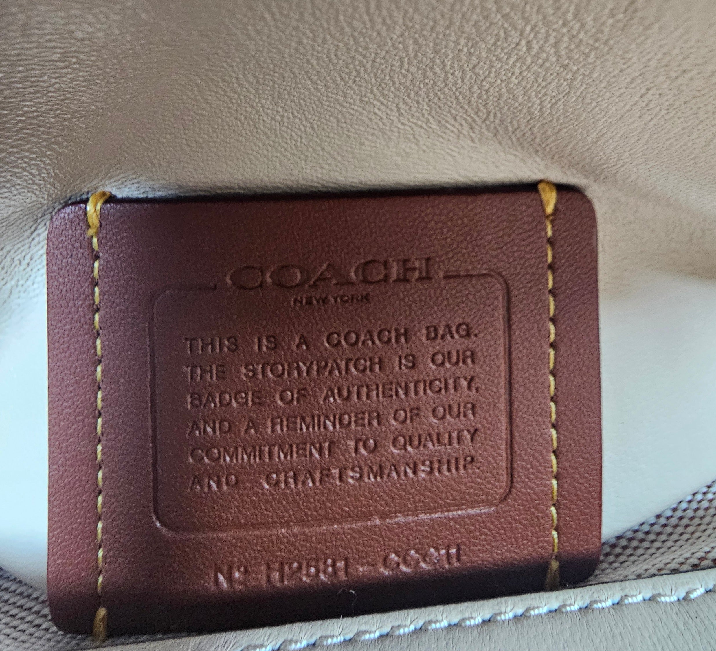 Coach NWT Tabby 20 Shoulder Bag in Cream Shearling