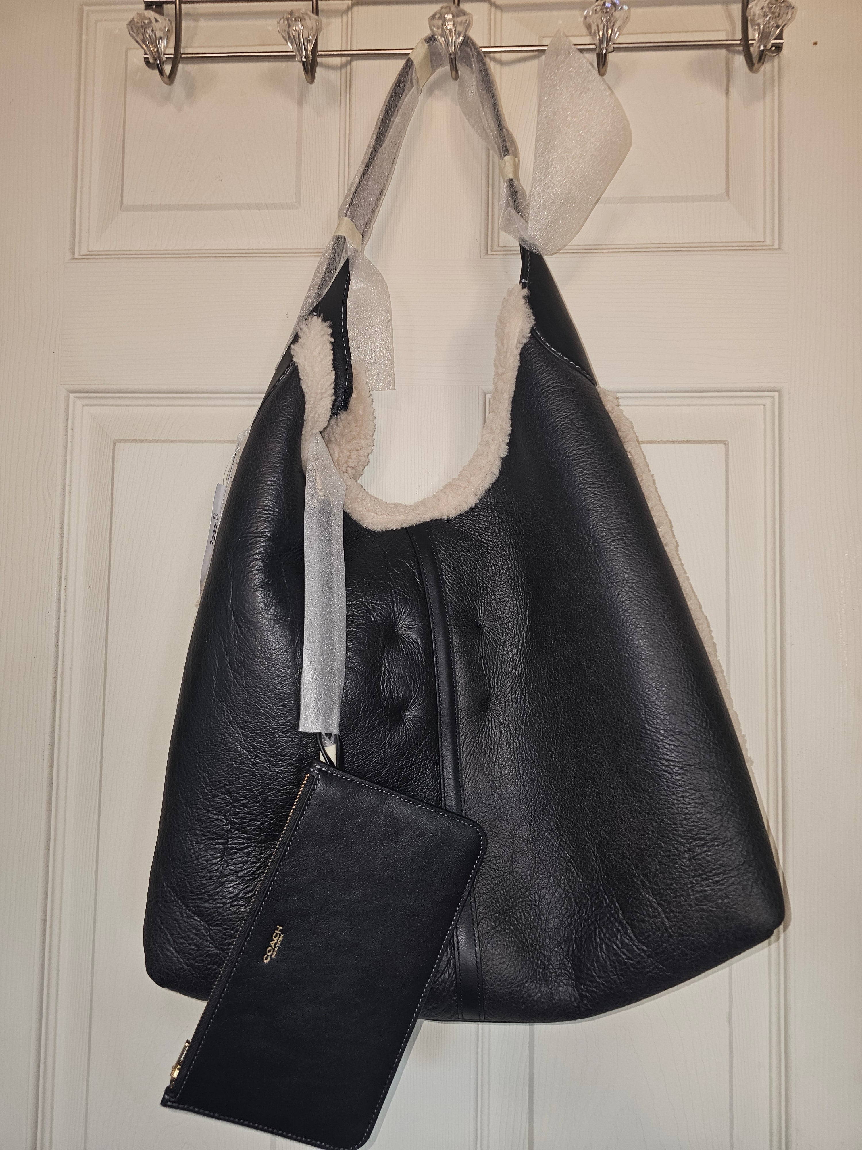 Coach NWT Brooklyn 39 With Shearling and a Wristlet