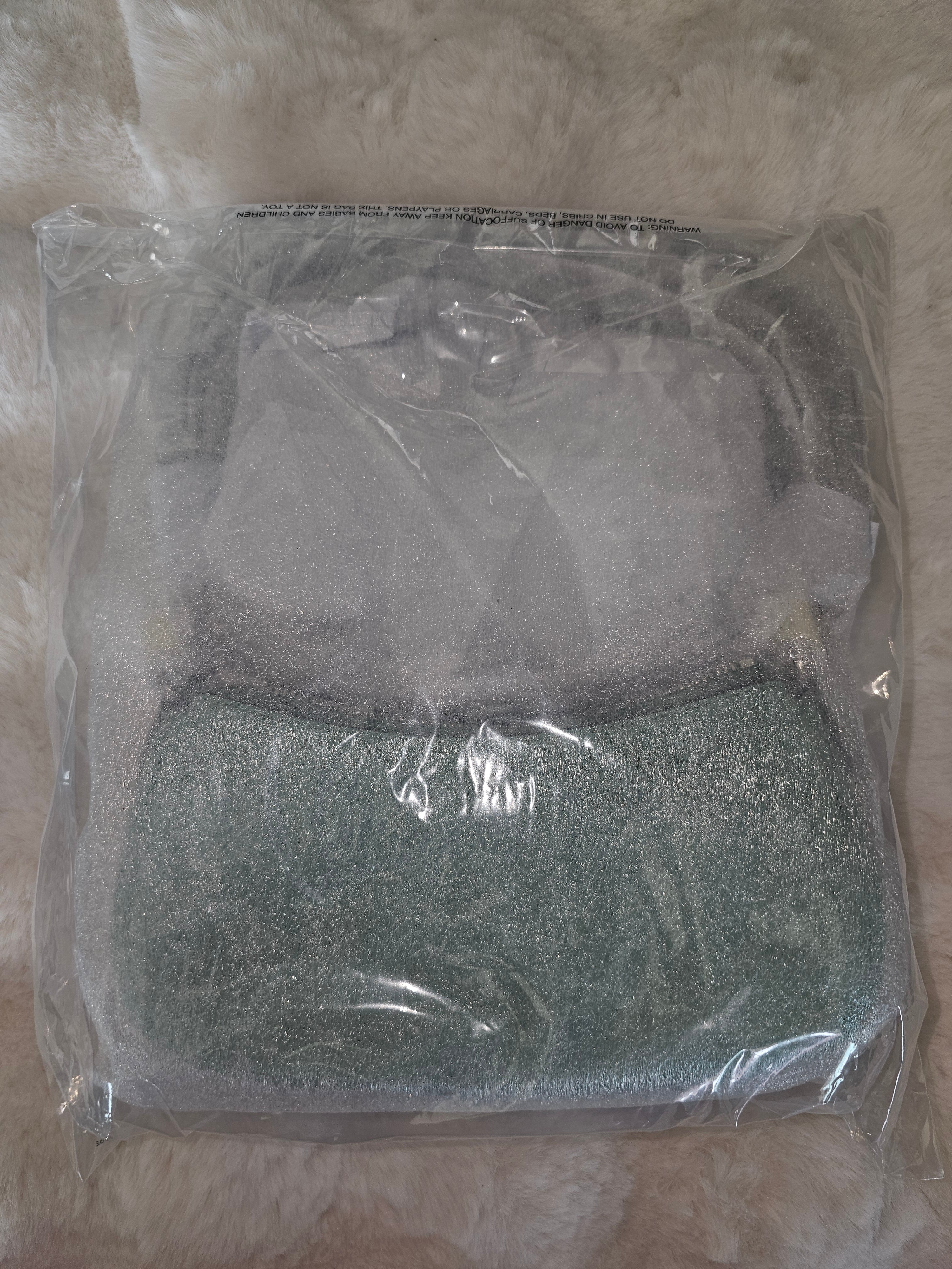 Coach NWT Ashton Silver Mint Suede Shoulder Bag